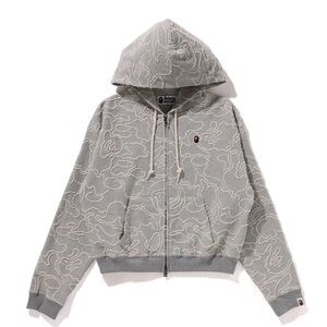 A BATHING APE | Camo Jacquard Zip Hoodie